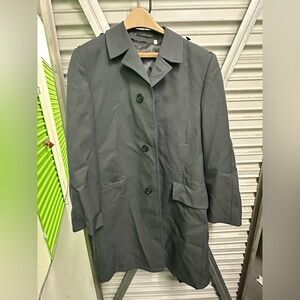 Classic Overcoat removable lining gray/black size 9